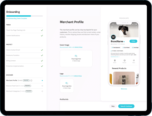Route’s customizable Merchant Profile feature
